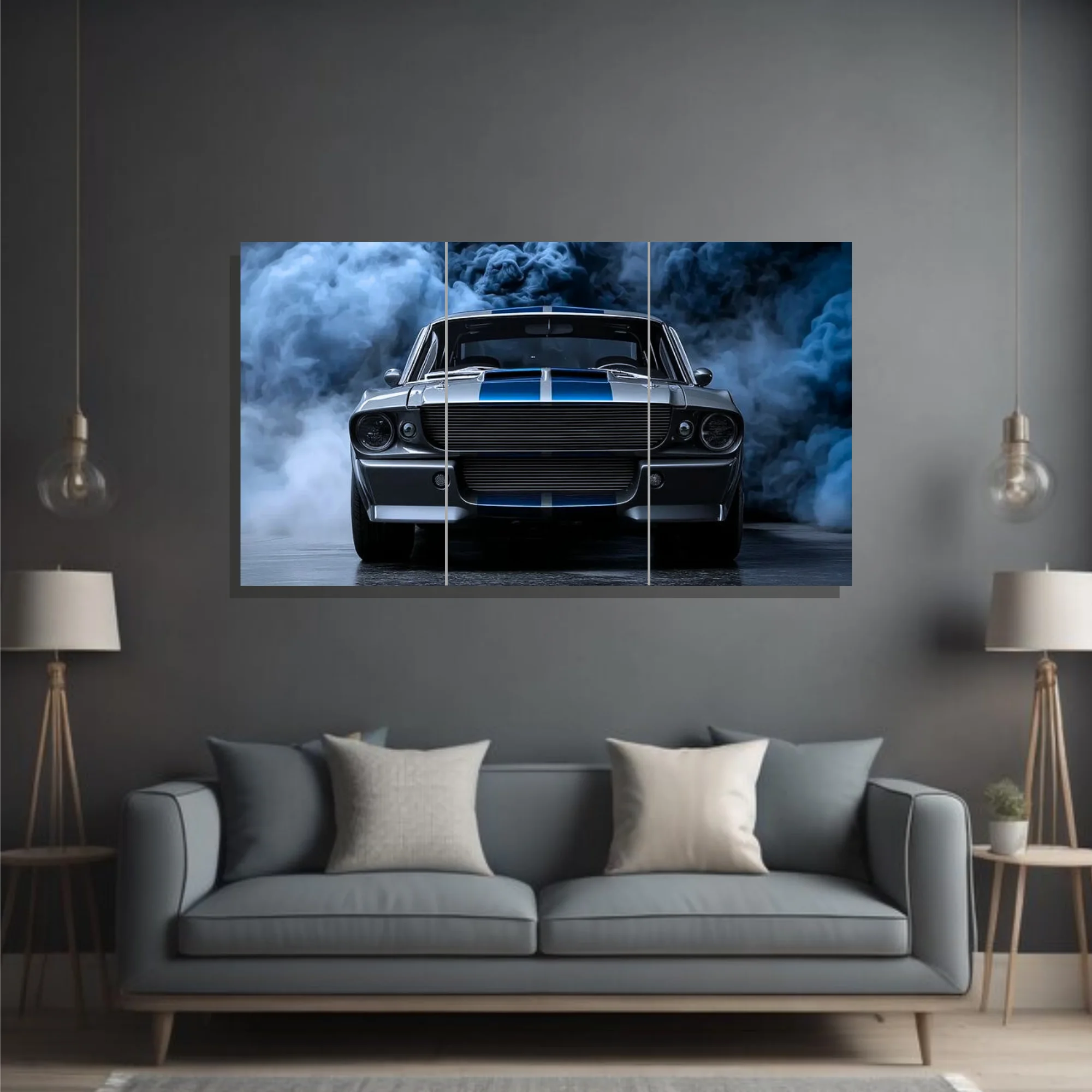 Djane Studio Car Acrylic Wall Frame | Luxury Car Wall Frame for Living Room, Bedroom, Office & Gaming Room | Modern Home Décor | Pack of 3 | Size 15x10 Inch