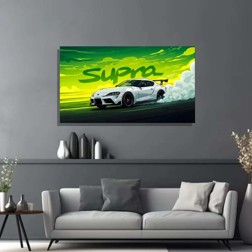 Djane Studio Premium Acrylic Car Frame | Acrylic Car Frame for Living Room, Bedroom, Office & Gaming Room | Modern Home Décor | Pack of 1 | Size 12x18 Inch