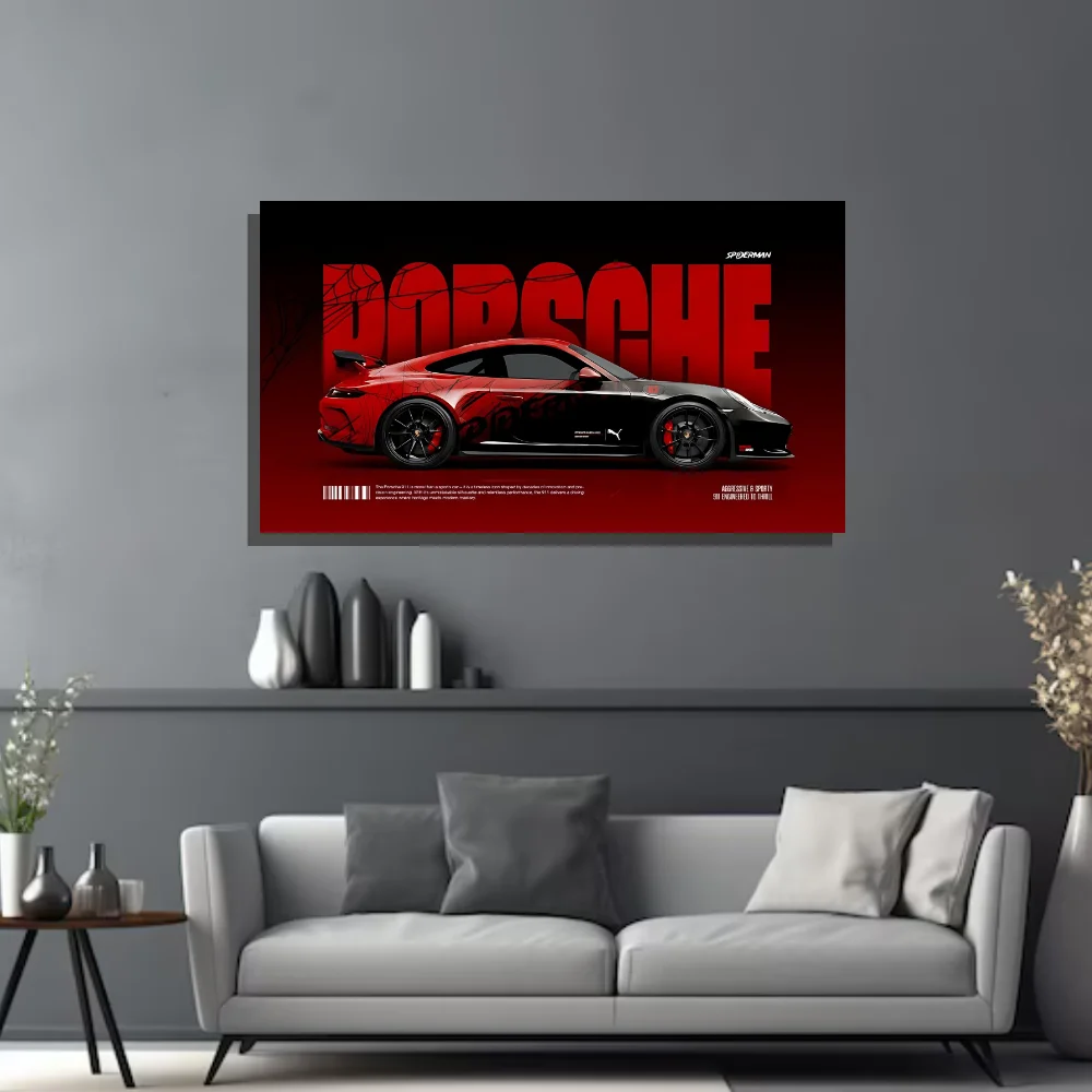 Djane Studio Premium Acrylic Car Frame | Acrylic Car Frame for Living Room, Bedroom, Office & Gaming Room | Modern Home Décor | Pack of 1 | Size 12x18 Inch