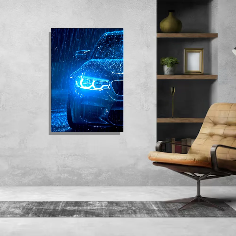 Djane Studio Neon Wall Frame | Acrylic Neon Car Frame for Living Room, Bedroom, Office & Gaming Room | Modern Home Décor | Pack of 1 | Size 12x18 Inch