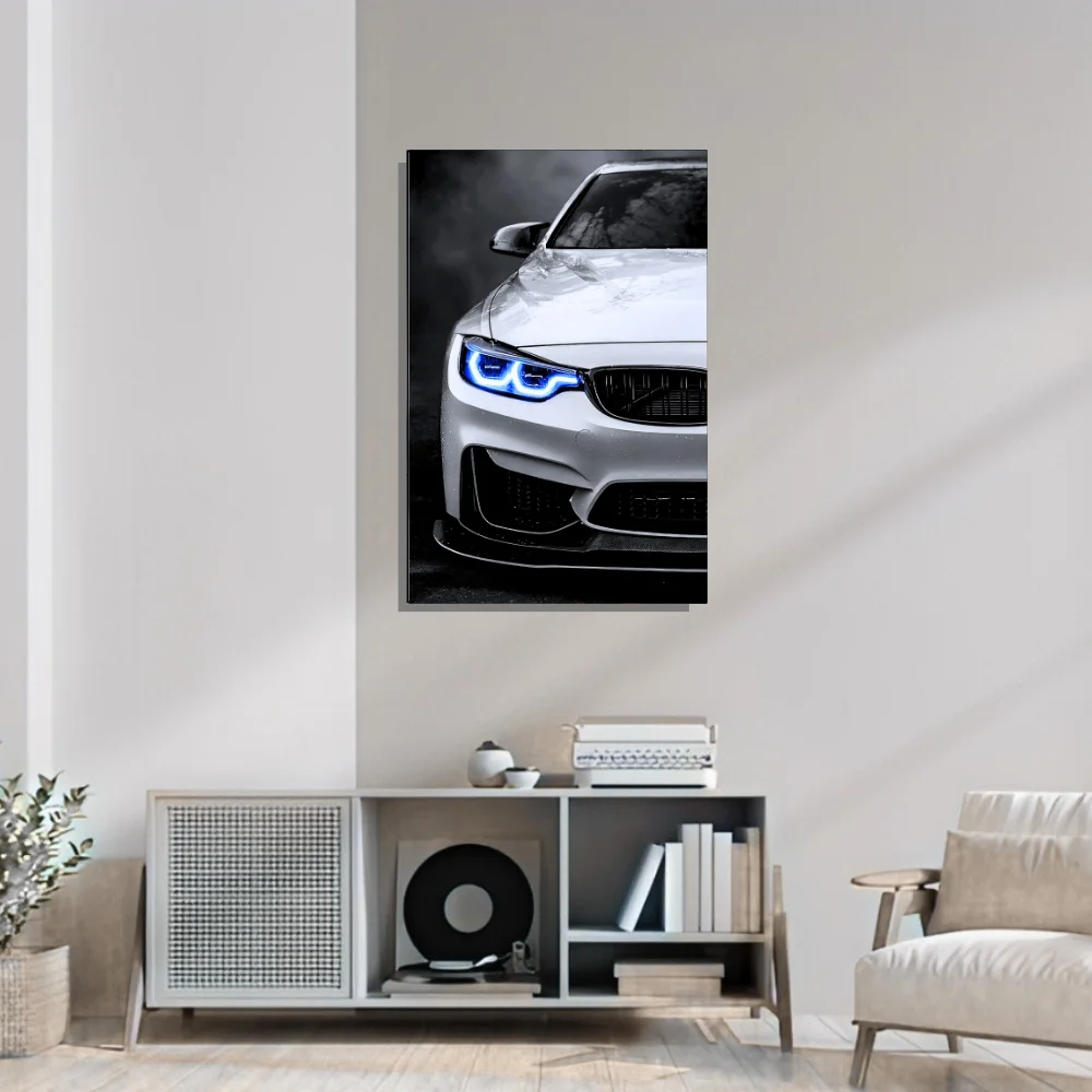 Djane Studio Neon Wall Frame | Acrylic Neon Car Frame for Living Room, Bedroom, Office & Gaming Room | Modern Home Décor | Pack of 1 | Size 12x18 Inch