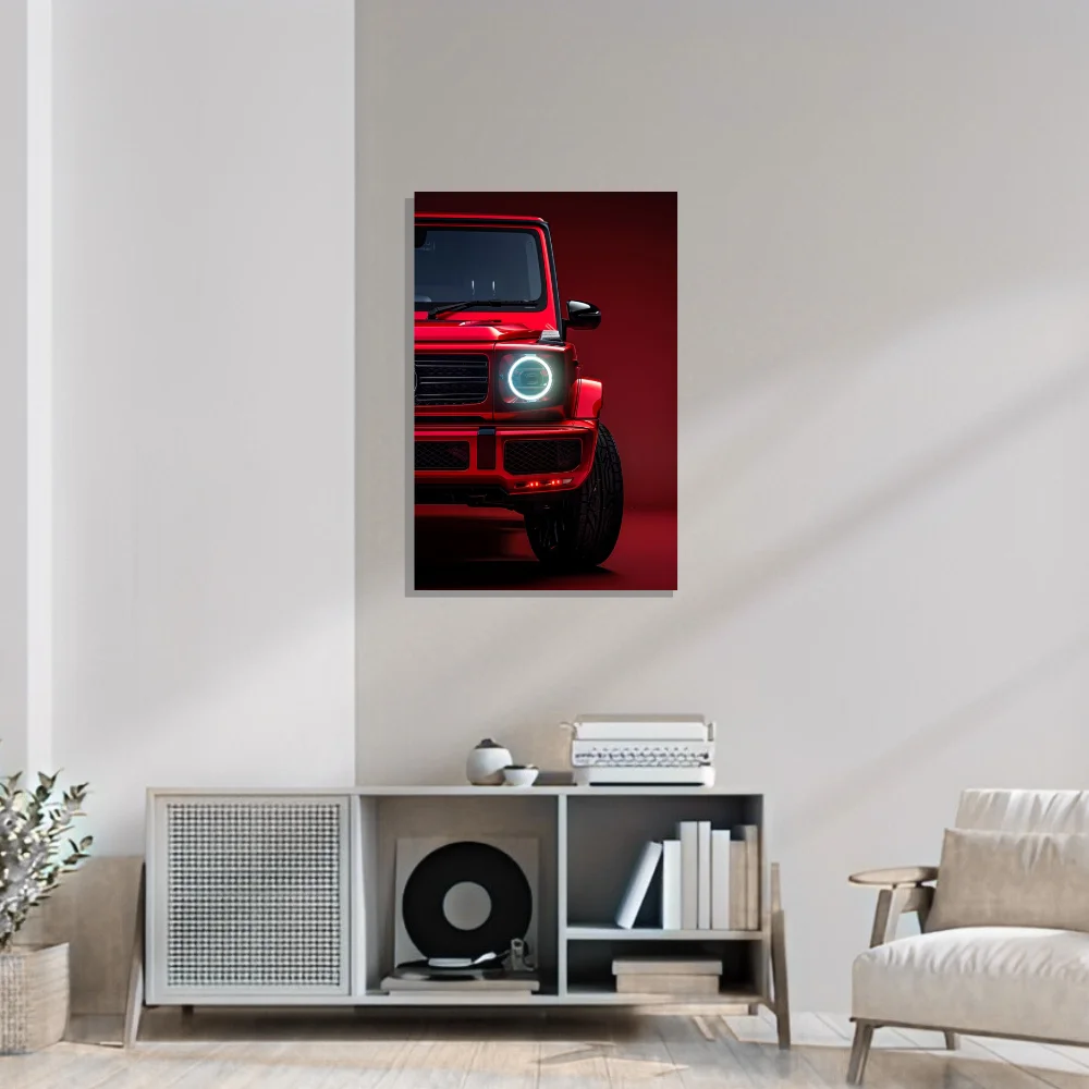 Djane Studio Neon Wall Frame | Acrylic Neon Car Frame for Living Room, Bedroom, Office & Gaming Room | Modern Home Décor | Pack of 1 | Size 12x18 Inch
